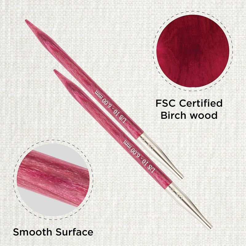 Knit Pro Dreamz Interchangeable Circular Needles 5" (13cm) | US Size 10 (6mm) - Image 1